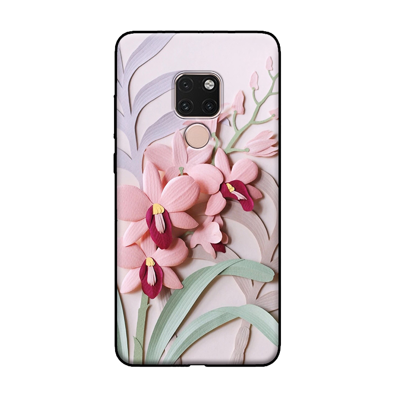 Huawei Mate 20 X Hoesje Chinese Stijl Bloemen Kunst, Huawei Mate 20 X Hoesje Vintage Mini