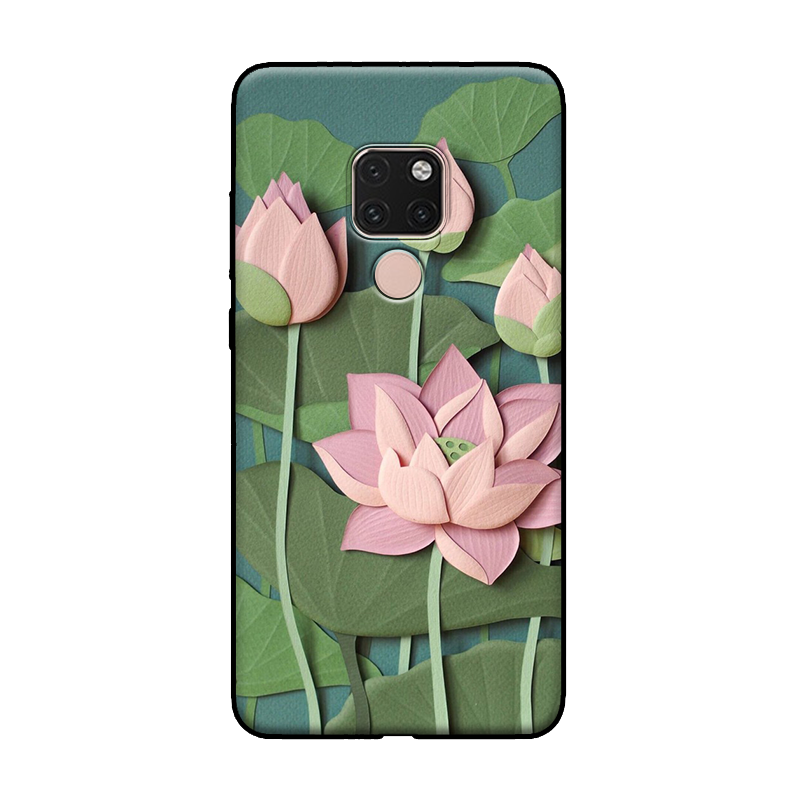 Huawei Mate 20 X Hoesje Chinese Stijl Bloemen Kunst, Huawei Mate 20 X Hoesje Vintage Mini