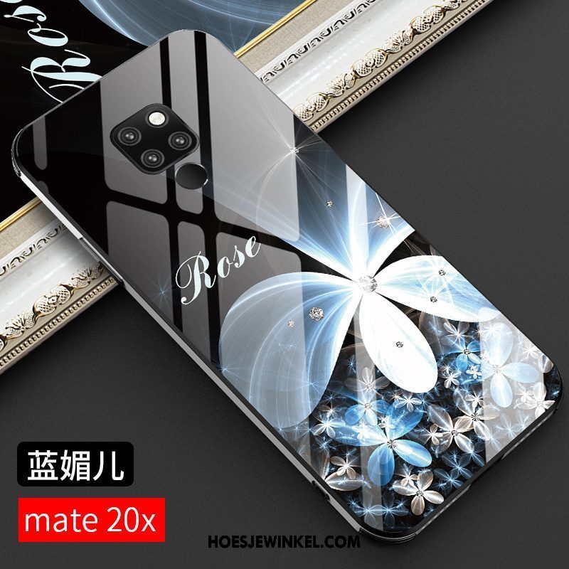 Huawei Mate 20 X Hoesje Donkerblauw Mobiele Telefoon All Inclusive, Huawei Mate 20 X Hoesje Lichte En Dun Persoonlijk