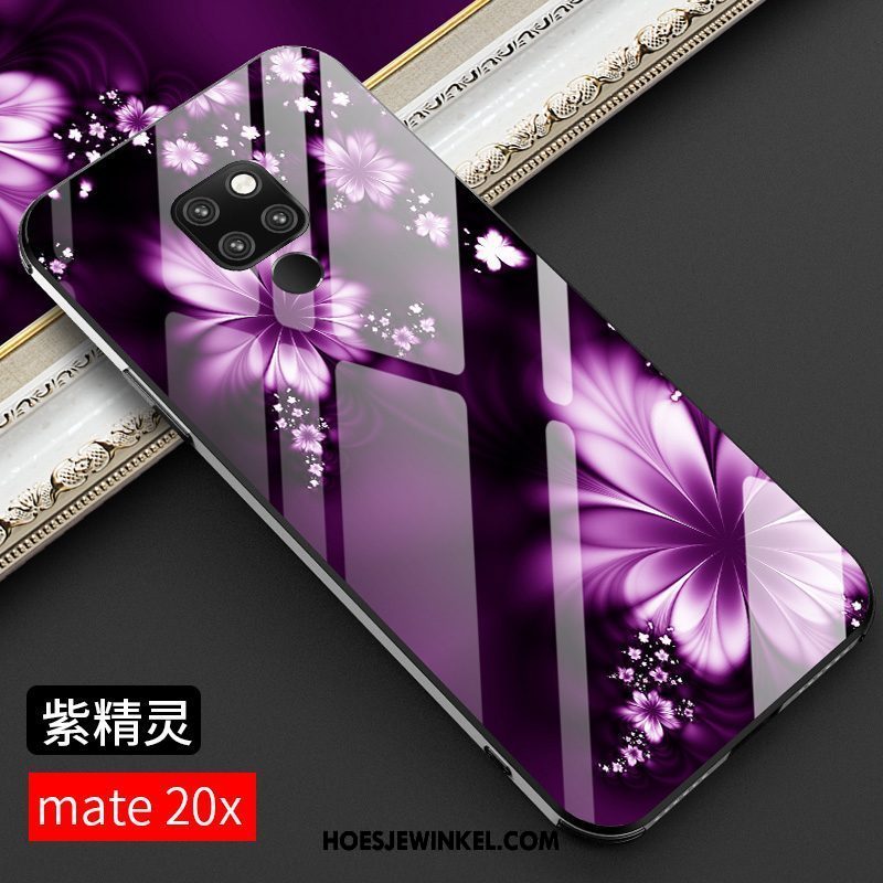 Huawei Mate 20 X Hoesje Donkerblauw Mobiele Telefoon All Inclusive, Huawei Mate 20 X Hoesje Lichte En Dun Persoonlijk