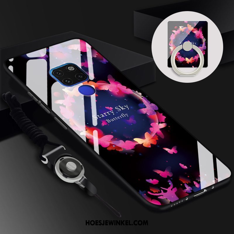 Huawei Mate 20 X Hoesje Geel Net Red Mobiele Telefoon, Huawei Mate 20 X Hoesje All Inclusive Glas