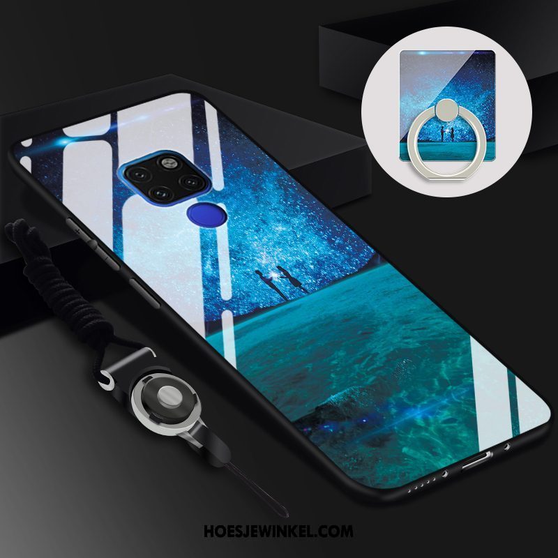 Huawei Mate 20 X Hoesje Geel Net Red Mobiele Telefoon, Huawei Mate 20 X Hoesje All Inclusive Glas