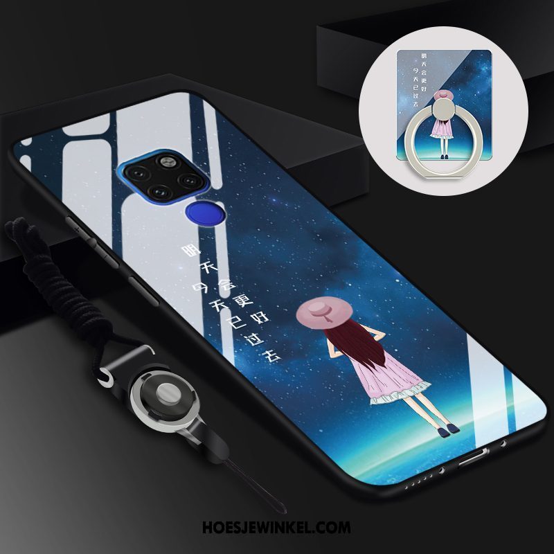 Huawei Mate 20 X Hoesje Geel Net Red Mobiele Telefoon, Huawei Mate 20 X Hoesje All Inclusive Glas