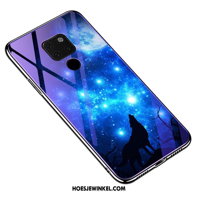 Huawei Mate 20 X Hoesje Gehard Glas Anti-fall Hoes, Huawei Mate 20 X Hoesje All Inclusive Plating