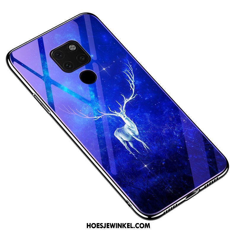 Huawei Mate 20 X Hoesje Gehard Glas Anti-fall Hoes, Huawei Mate 20 X Hoesje All Inclusive Plating