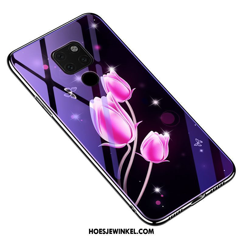 Huawei Mate 20 X Hoesje Gehard Glas Anti-fall Hoes, Huawei Mate 20 X Hoesje All Inclusive Plating