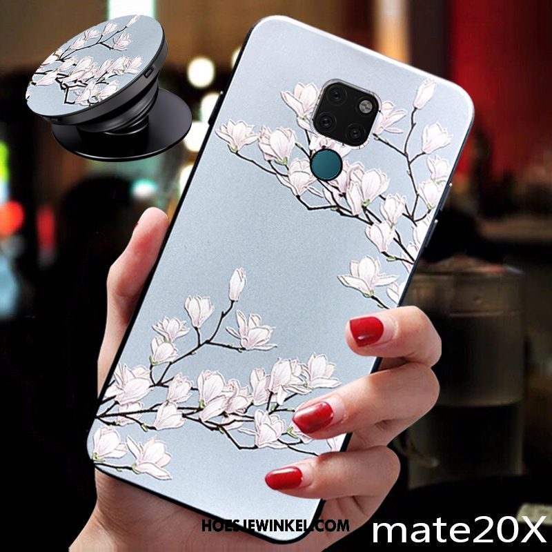 Huawei Mate 20 X Hoesje Hanger Bloemen Scheppend, Huawei Mate 20 X Hoesje Bescherming Vers