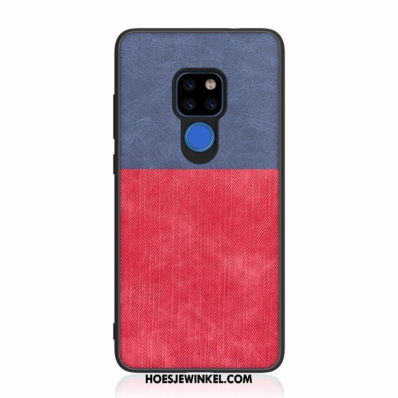 Huawei Mate 20 X Hoesje Leren Etui All Inclusive Bescherming, Huawei Mate 20 X Hoesje Anti-fall Mobiele Telefoon Braun