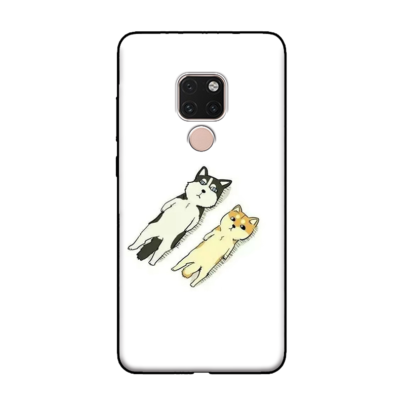 Huawei Mate 20 X Hoesje Mooie Hond Mobiele Telefoon, Huawei Mate 20 X Hoesje Siliconen Spotprent