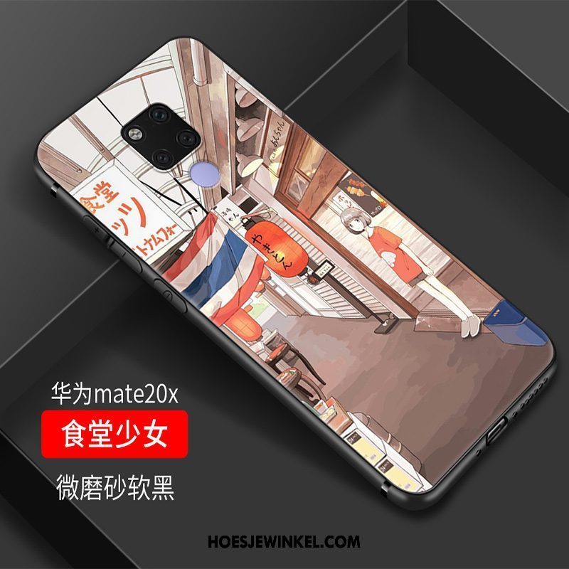 Huawei Mate 20 X Hoesje Rood Mini Vers, Huawei Mate 20 X Hoesje Siliconen Mobiele Telefoon