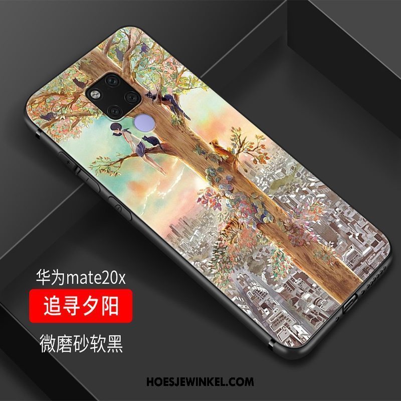 Huawei Mate 20 X Hoesje Rood Mini Vers, Huawei Mate 20 X Hoesje Siliconen Mobiele Telefoon