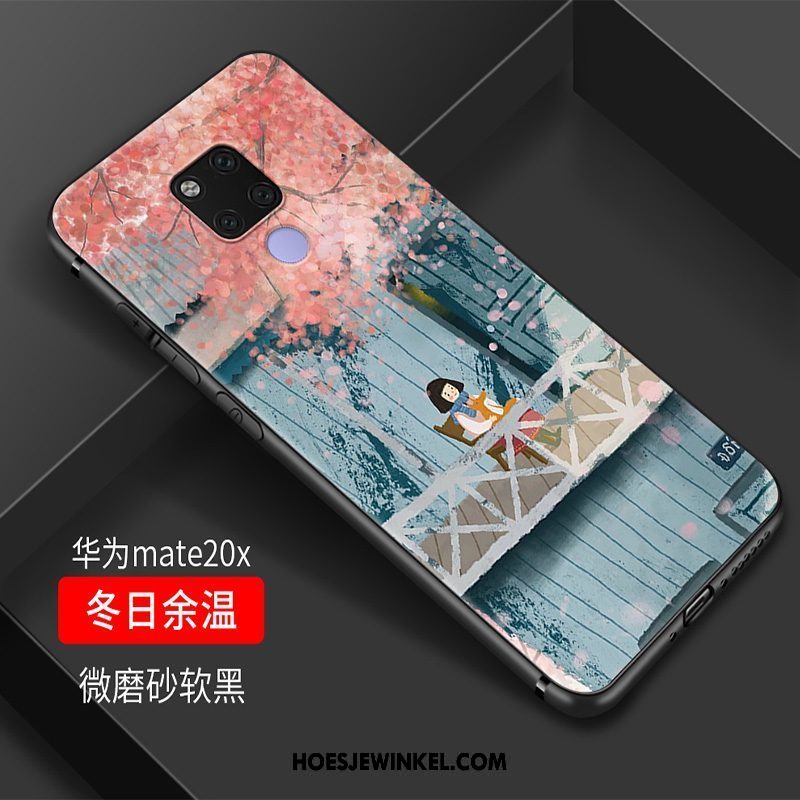 Huawei Mate 20 X Hoesje Rood Mini Vers, Huawei Mate 20 X Hoesje Siliconen Mobiele Telefoon