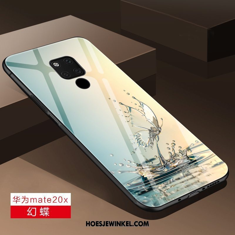 Huawei Mate 20 X Hoesje Scheppend Glas Hoes, Huawei Mate 20 X Hoesje Hard Trend