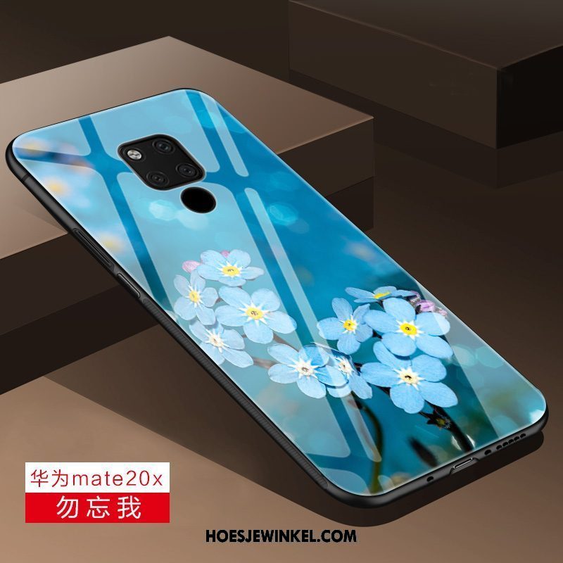 Huawei Mate 20 X Hoesje Scheppend Glas Hoes, Huawei Mate 20 X Hoesje Hard Trend