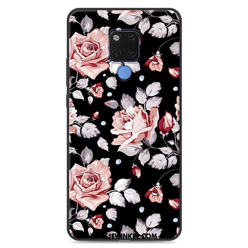 Huawei Mate 20 X Hoesje Spotprent Zacht Mobiele Telefoon, Huawei Mate 20 X Hoesje Bescherming Donkerblauw