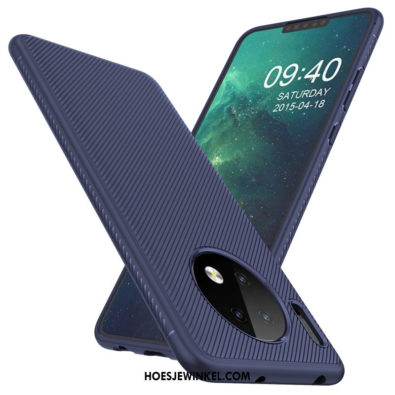 Huawei Mate 30 Hoesje All Inclusive Mobiele Telefoon Siliconen, Huawei Mate 30 Hoesje Blauw Bescherming