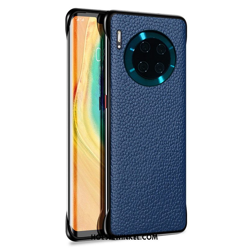 Huawei Mate 30 Hoesje Bedrijf Groen Lichte En Dun, Huawei Mate 30 Hoesje Mobiele Telefoon Leren Etui