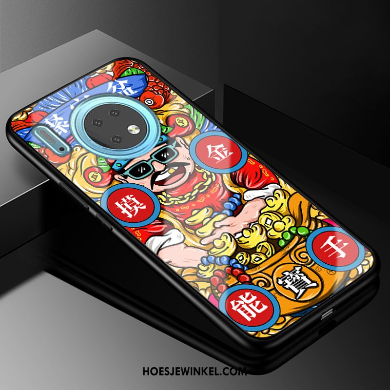 Huawei Mate 30 Hoesje Chinese Stijl Hoes Mode, Huawei Mate 30 Hoesje Zacht Anti-fall