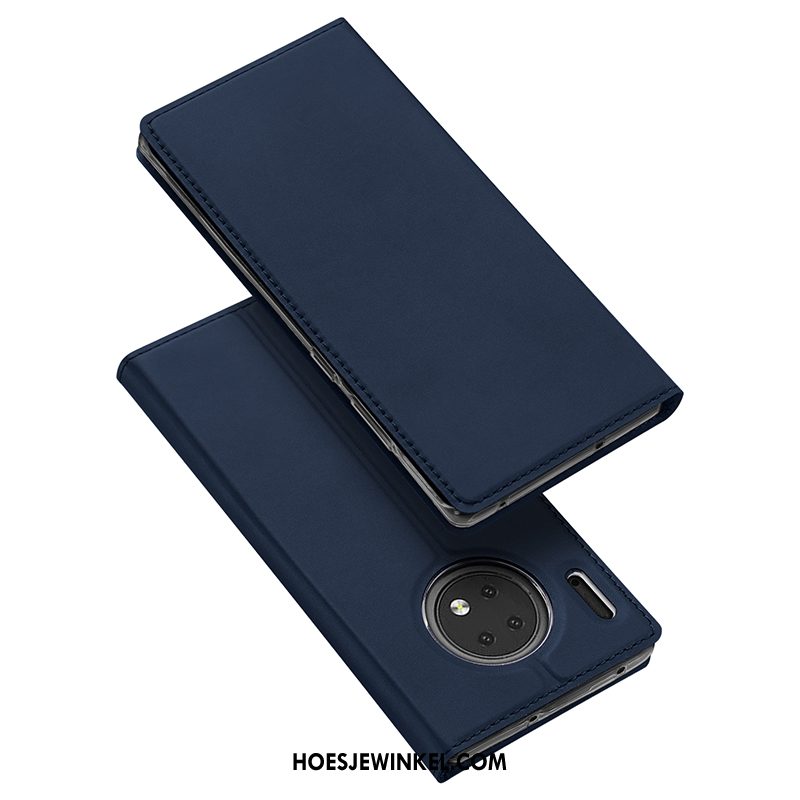 Huawei Mate 30 Hoesje Hoes Nieuw Blauw, Huawei Mate 30 Hoesje Bescherming Kaart