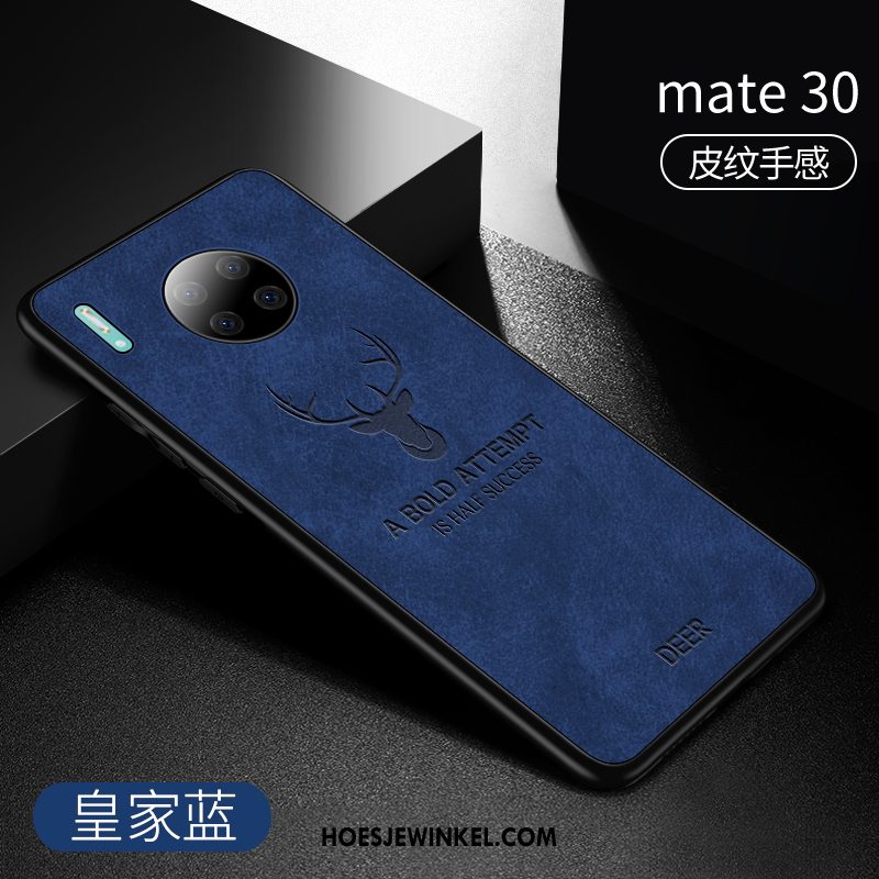 Huawei Mate 30 Hoesje Leer Leren Etui Mobiele Telefoon, Huawei Mate 30 Hoesje Anti-fall Zacht