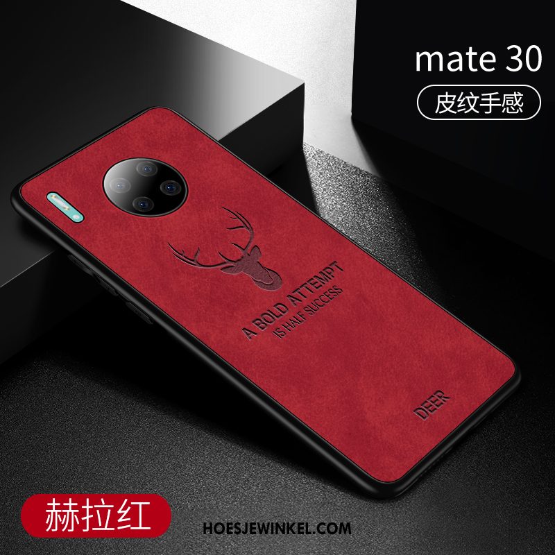 Huawei Mate 30 Hoesje Leer Leren Etui Mobiele Telefoon, Huawei Mate 30 Hoesje Anti-fall Zacht