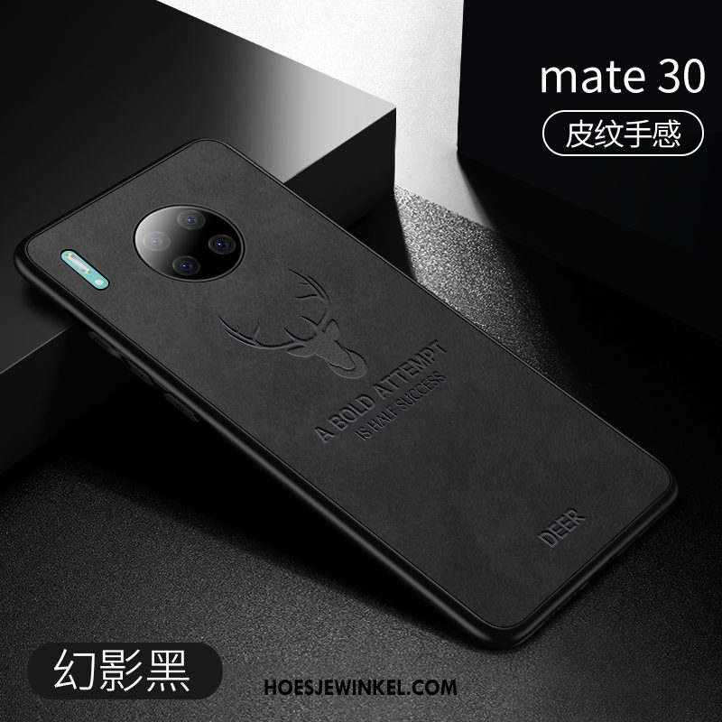 Huawei Mate 30 Hoesje Leer Leren Etui Mobiele Telefoon, Huawei Mate 30 Hoesje Anti-fall Zacht