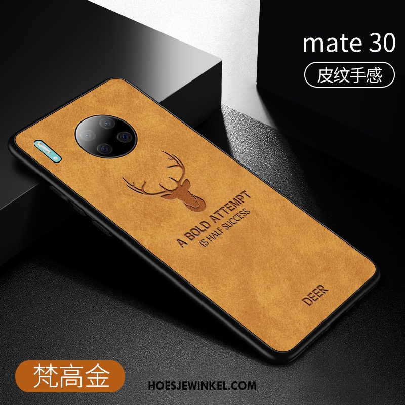 Huawei Mate 30 Hoesje Leer Leren Etui Mobiele Telefoon, Huawei Mate 30 Hoesje Anti-fall Zacht