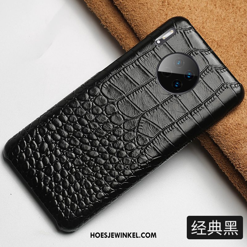 Huawei Mate 30 Hoesje Mobiele Telefoon Krokodillenleer Lederen, Huawei Mate 30 Hoesje Bedrijf Bescherming