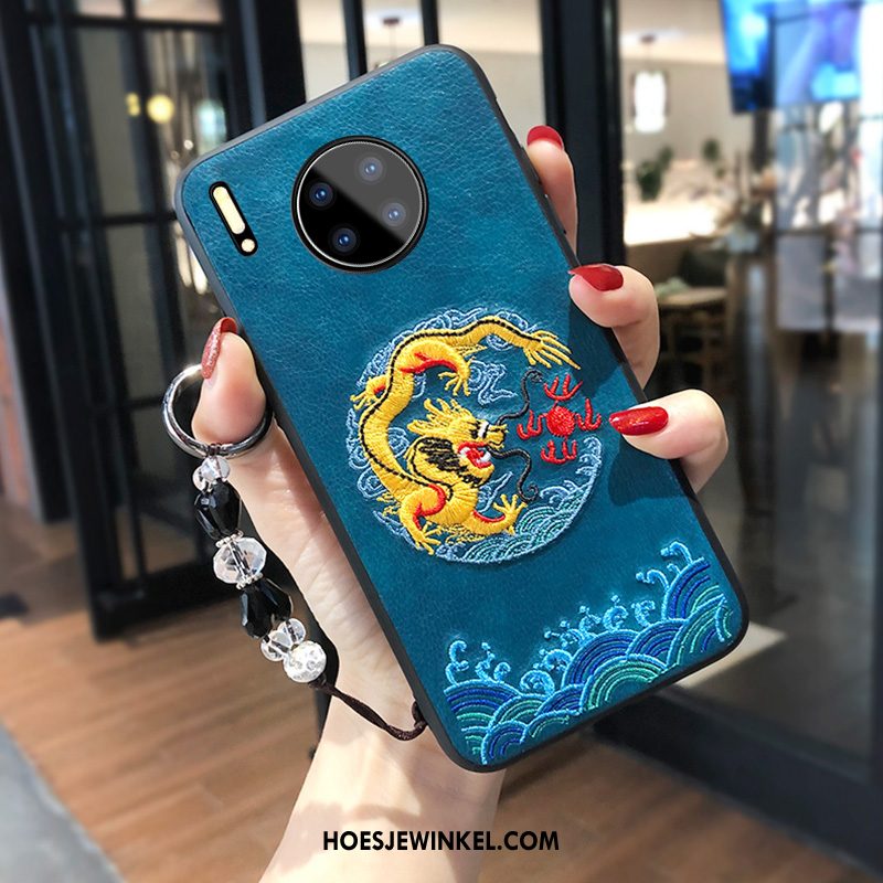 Huawei Mate 30 Hoesje Mobiele Telefoon Net Red Siliconen, Huawei Mate 30 Hoesje Chinese Stijl All Inclusive