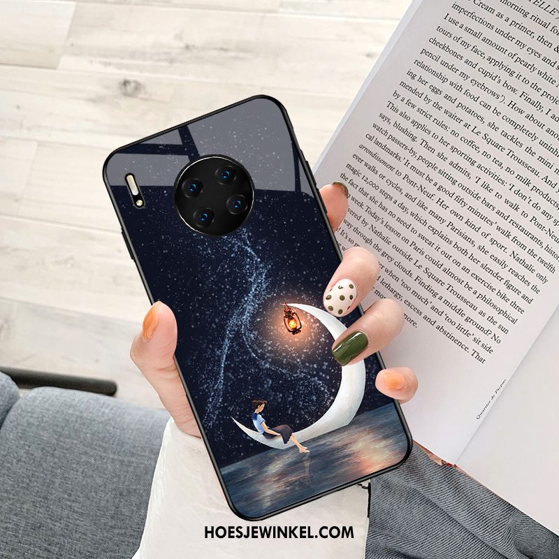 Huawei Mate 30 Hoesje Persoonlijk Zwart Nieuw, Huawei Mate 30 Hoesje Mobiele Telefoon Original