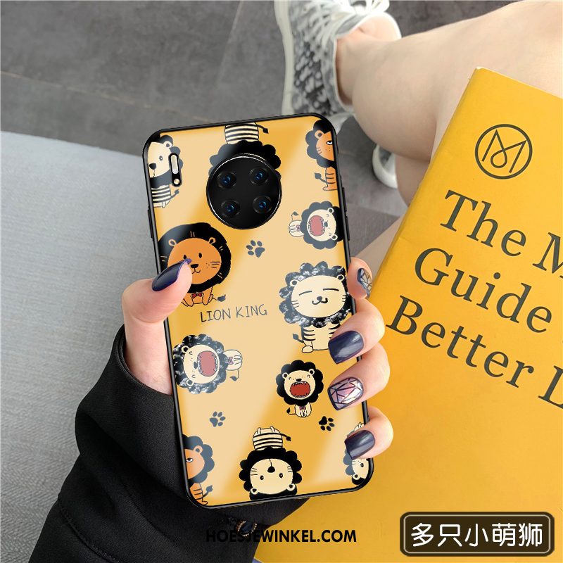 Huawei Mate 30 Hoesje Trendy Merk Spiegel Lovers, Huawei Mate 30 Hoesje Anti-fall High End