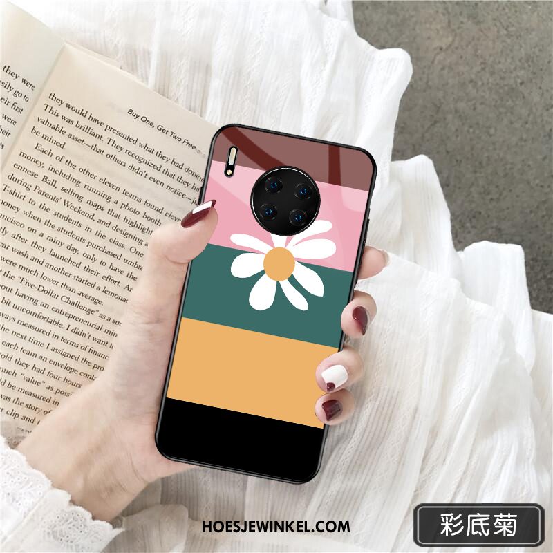 Huawei Mate 30 Hoesje Trendy Merk Spiegel Lovers, Huawei Mate 30 Hoesje Anti-fall High End