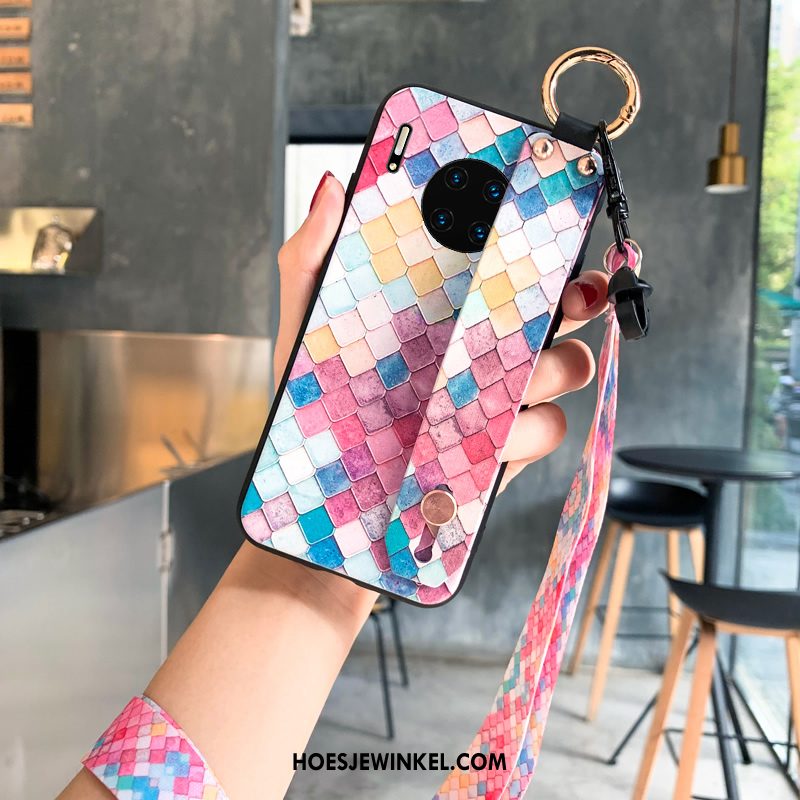 Huawei Mate 30 Hoesje Trendy Merk Zacht Scheppend, Huawei Mate 30 Hoesje Mode Mobiele Telefoon