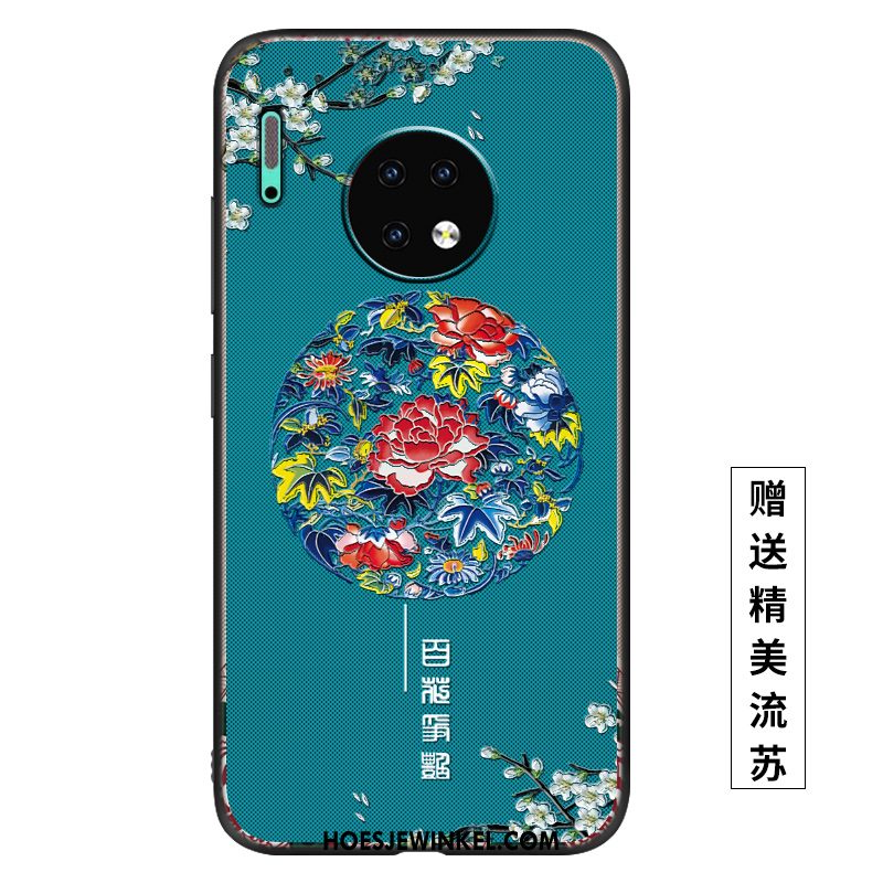 Huawei Mate 30 Hoesje Vintage Net Red Paleis, Huawei Mate 30 Hoesje Wind Mobiele Telefoon