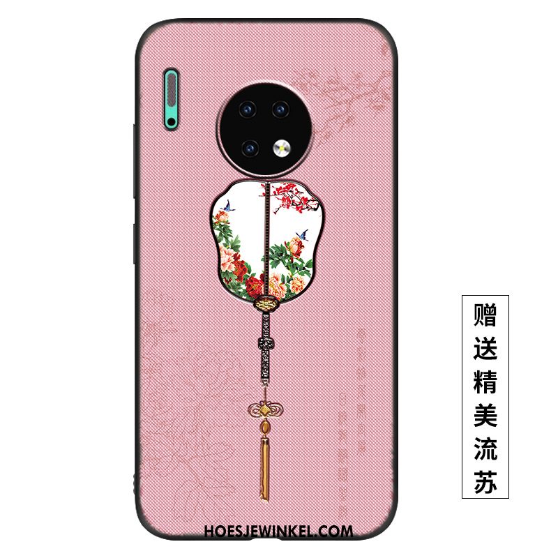 Huawei Mate 30 Hoesje Vintage Net Red Paleis, Huawei Mate 30 Hoesje Wind Mobiele Telefoon