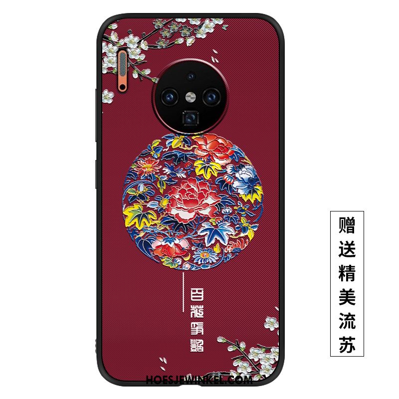 Huawei Mate 30 Hoesje Vintage Net Red Paleis, Huawei Mate 30 Hoesje Wind Mobiele Telefoon