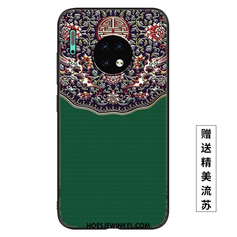 Huawei Mate 30 Hoesje Vintage Net Red Paleis, Huawei Mate 30 Hoesje Wind Mobiele Telefoon