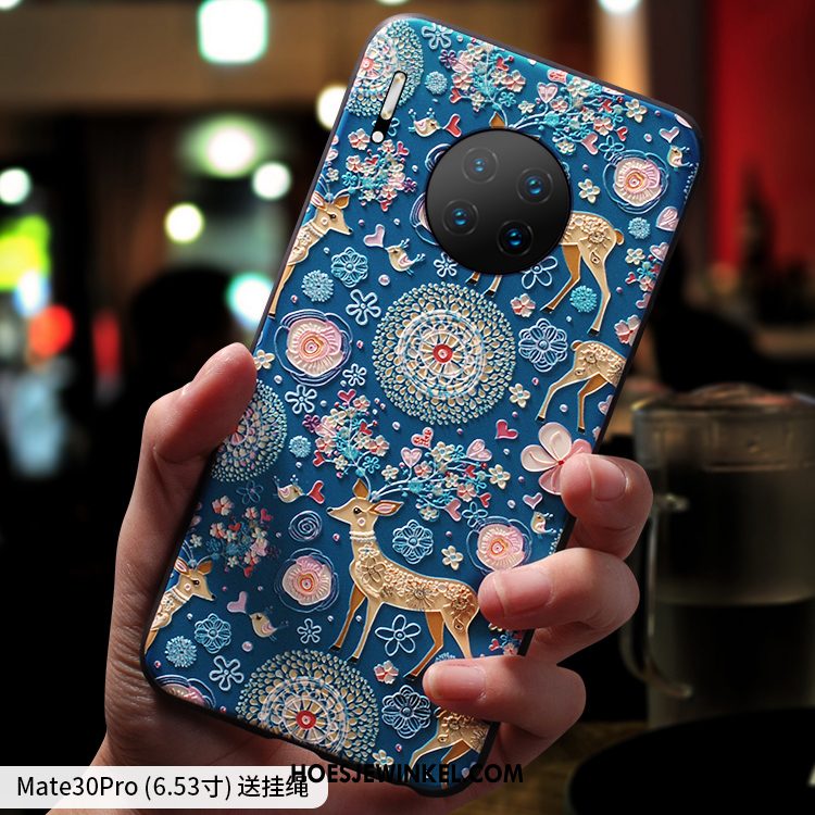 Huawei Mate 30 Pro Hoesje Hanger Nieuw Siliconen, Huawei Mate 30 Pro Hoesje Scheppend Bescherming