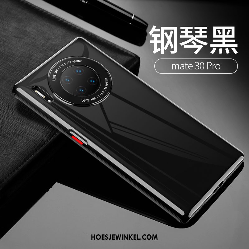 Huawei Mate 30 Pro Hoesje High End Hoes Mobiele Telefoon, Huawei Mate 30 Pro Hoesje Zwart Lovers