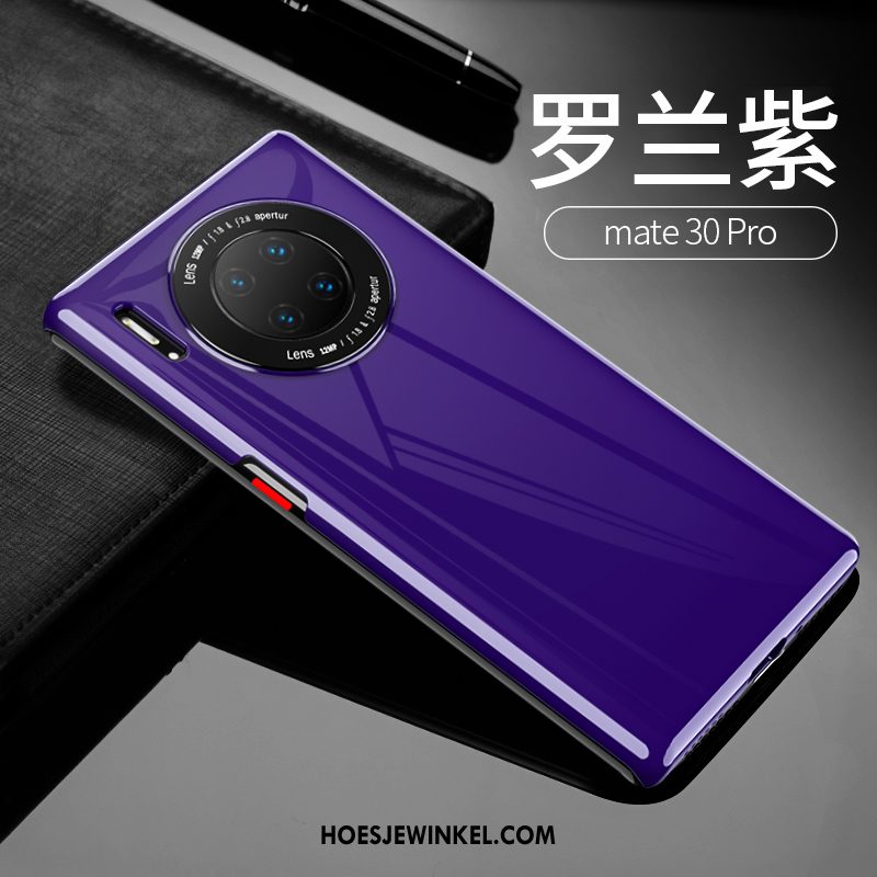 Huawei Mate 30 Pro Hoesje High End Hoes Mobiele Telefoon, Huawei Mate 30 Pro Hoesje Zwart Lovers