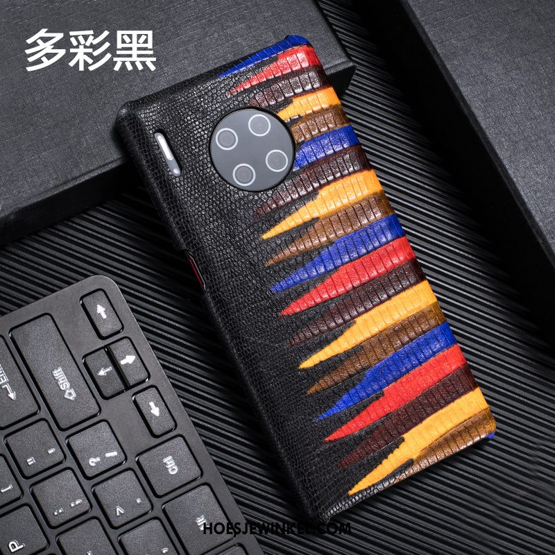 Huawei Mate 30 Pro Hoesje Leren Etui Hoes Trendy Merk, Huawei Mate 30 Pro Hoesje Mobiele Telefoon Chinese Stijl