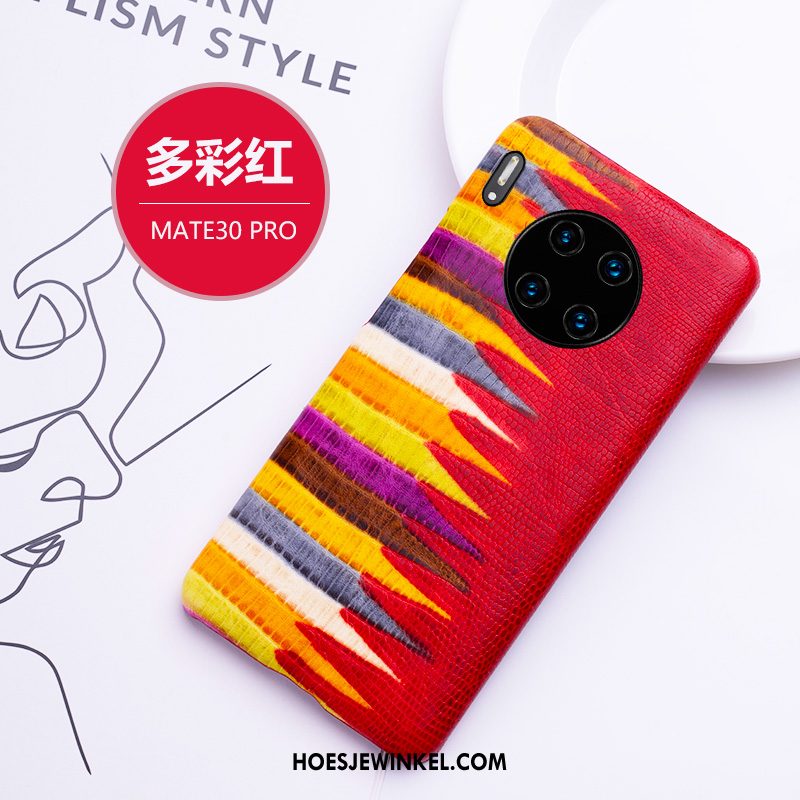 Huawei Mate 30 Pro Hoesje Leren Etui Hoes Trendy Merk, Huawei Mate 30 Pro Hoesje Mobiele Telefoon Chinese Stijl