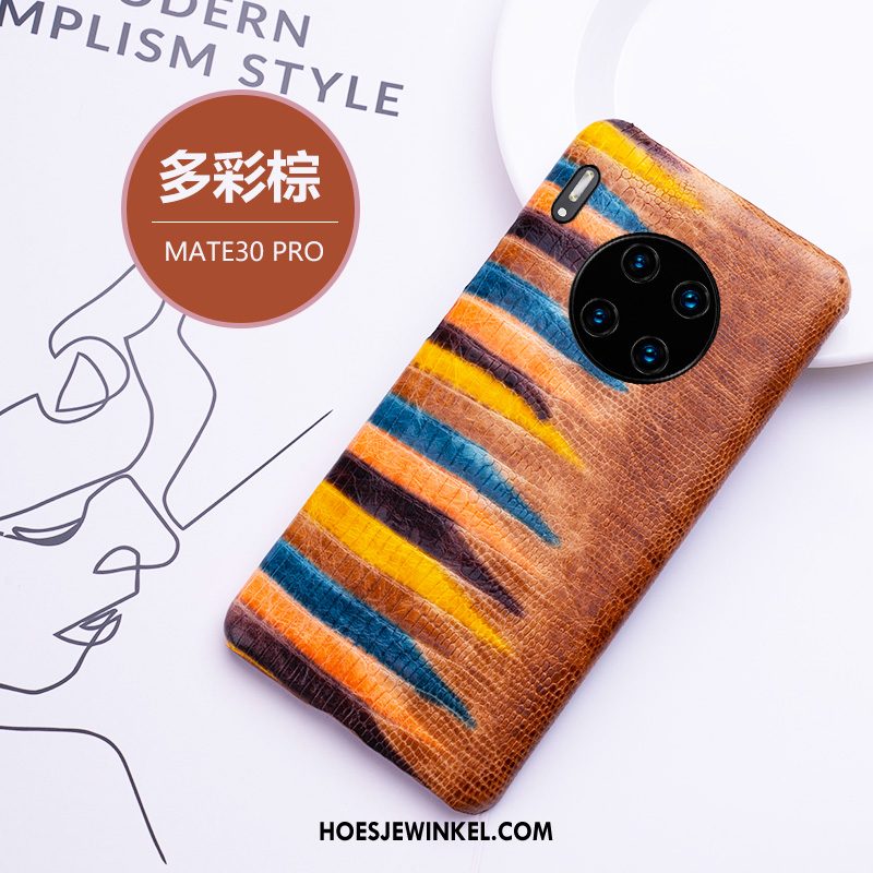 Huawei Mate 30 Pro Hoesje Leren Etui Hoes Trendy Merk, Huawei Mate 30 Pro Hoesje Mobiele Telefoon Chinese Stijl