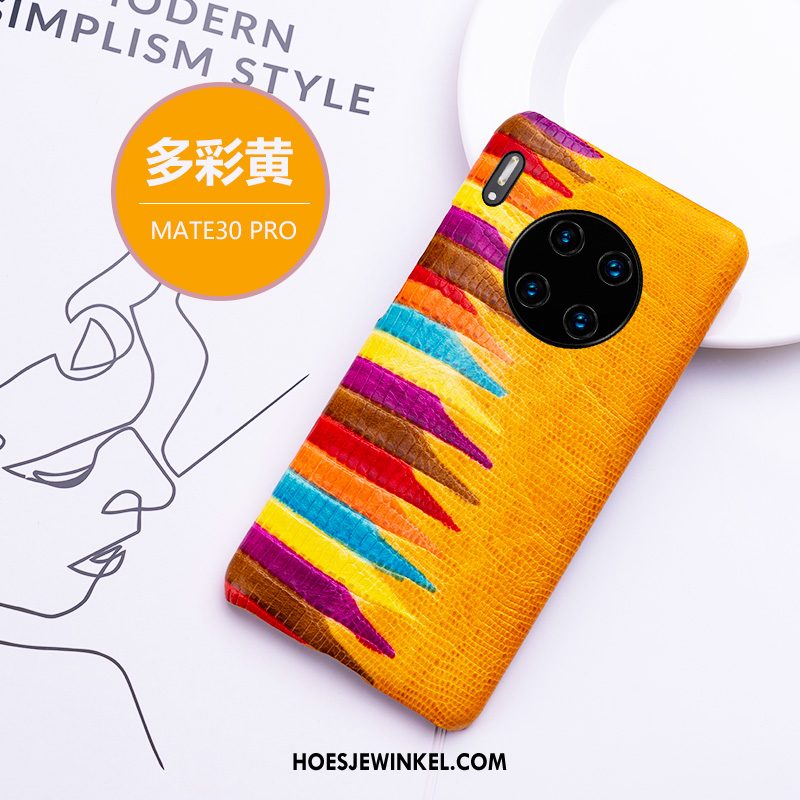 Huawei Mate 30 Pro Hoesje Leren Etui Hoes Trendy Merk, Huawei Mate 30 Pro Hoesje Mobiele Telefoon Chinese Stijl