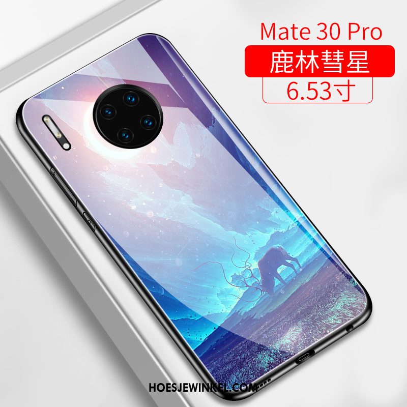 Huawei Mate 30 Pro Hoesje Mobiele Telefoon Dun Glas, Huawei Mate 30 Pro Hoesje Hard Spiegel