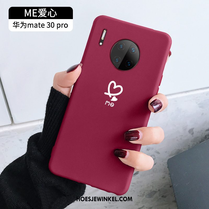 Huawei Mate 30 Pro Hoesje Net Red Liefde Bescherming, Huawei Mate 30 Pro Hoesje Lovers Siliconen