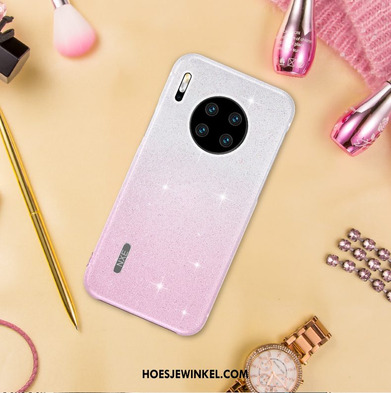 Huawei Mate 30 Pro Hoesje Nieuw Roze Ster, Huawei Mate 30 Pro Hoesje Mobiele Telefoon Dun