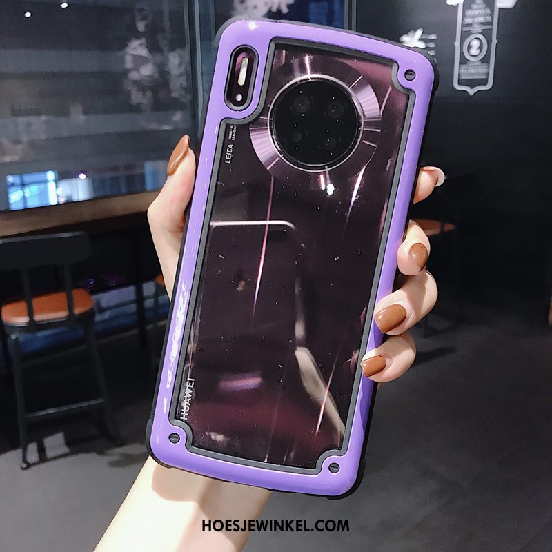 Huawei Mate 30 Pro Hoesje Roze Mobiele Telefoon Anti-fall, Huawei Mate 30 Pro Hoesje Omlijsting Zacht