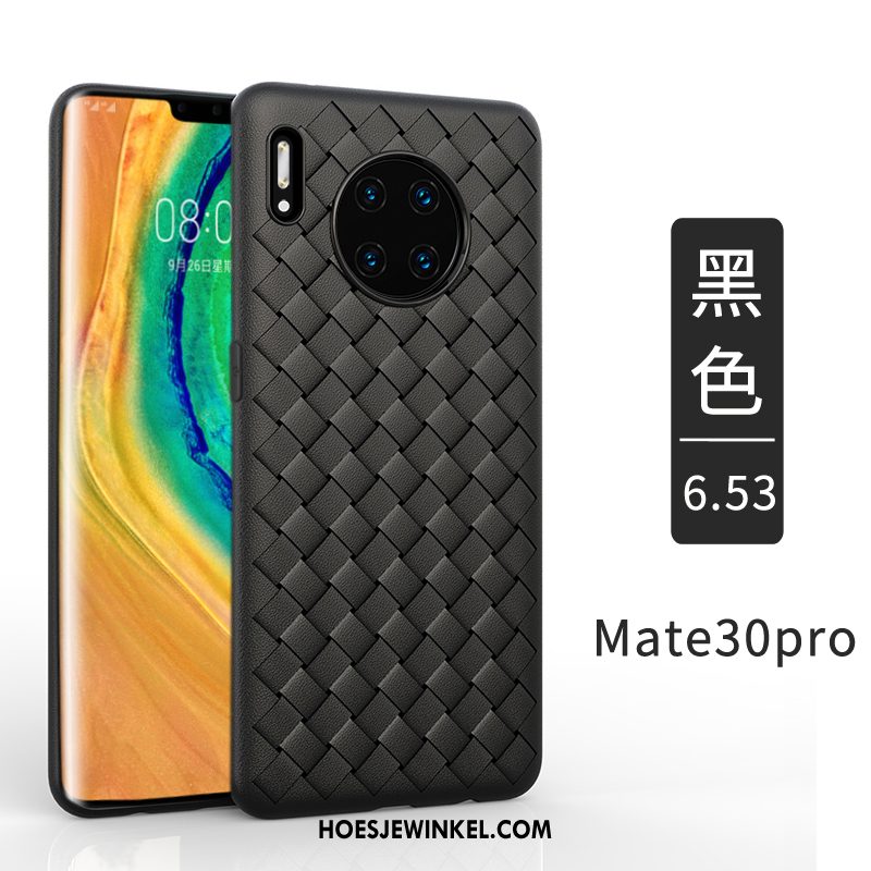 Huawei Mate 30 Pro Hoesje Weven Mobiele Telefoon Eenvoudige, Huawei Mate 30 Pro Hoesje Trendy Merk Anti-fall