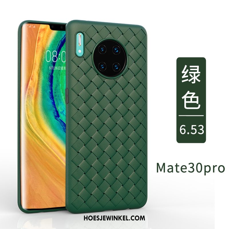 Huawei Mate 30 Pro Hoesje Weven Mobiele Telefoon Eenvoudige, Huawei Mate 30 Pro Hoesje Trendy Merk Anti-fall